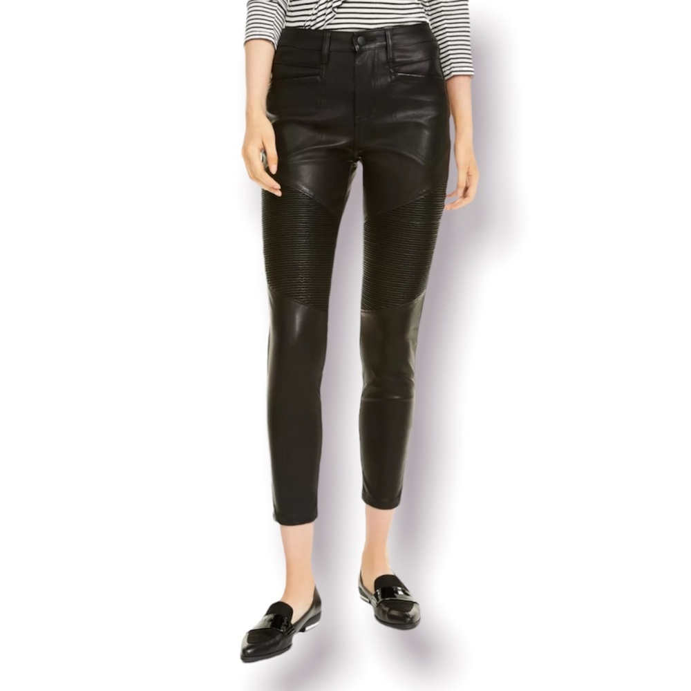 🌸New🌸 OAT Women’s Faux Leather Ankle Pants Black Sz 24 NWT